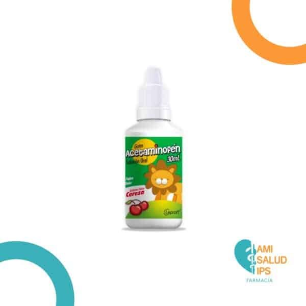 ACETAMINOFEN SOLUCIÓN ORAL GOTAS FRASCO*30 ML  SABOR CEREZA LAPROFF