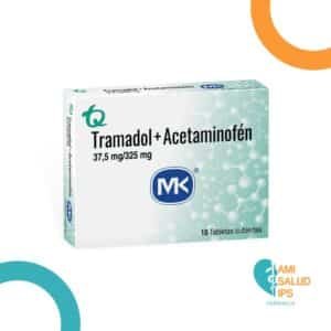 ACETAMINOFEN + TRAMADOL 325MG/37.5MG TABLETA CUBIERTA MK