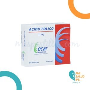 ACIDO FOLICO 1MG TABLETA ECAR
