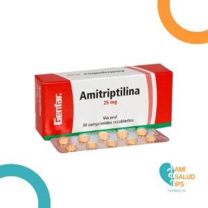 AMITRIPTILINA 25MG TABLETA GENFAR