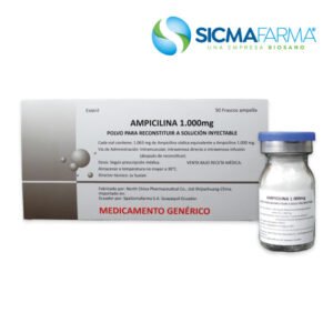 AMPICILINA 1000MG VIAL POLVO PARA RECONSTITUIR A SOLUCION INYECTABLE VIAL SICFARMA