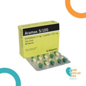 AMLODIPINO 5MG / LOSARTAN 100MG CAPSULA ARAMAX 5/100