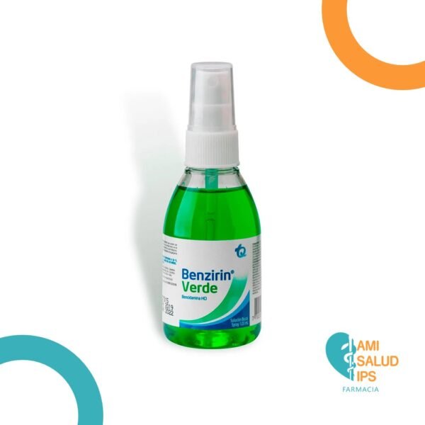 BENCIDAMINA HCI SOLUCION BUCAL FRASCO X 120ML BENZIRIN VERDE SPRAY
