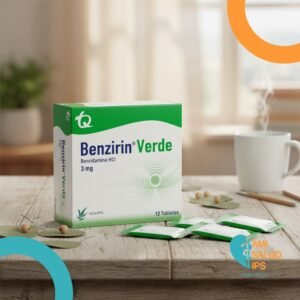 BENZIRIN VERDE BENCIDAMINA CLORHIDRATO 3MG *12 TABLETAS MASTICABLES TECNOQUIMICAS