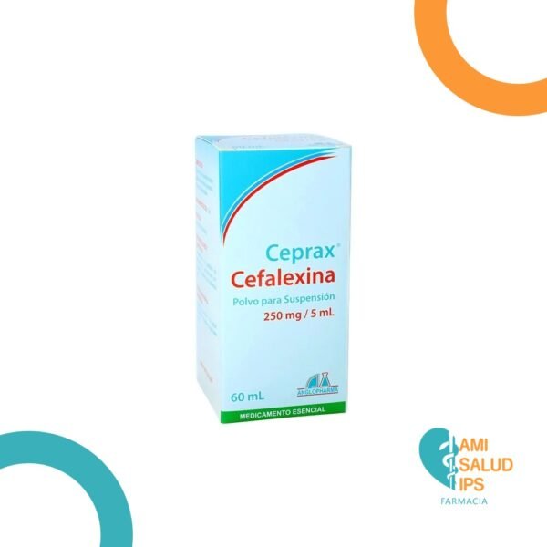 CEFALEXINA 250MG/5ML POLVO PARA SUSPENSION FRASCO*60ML CEPRAX