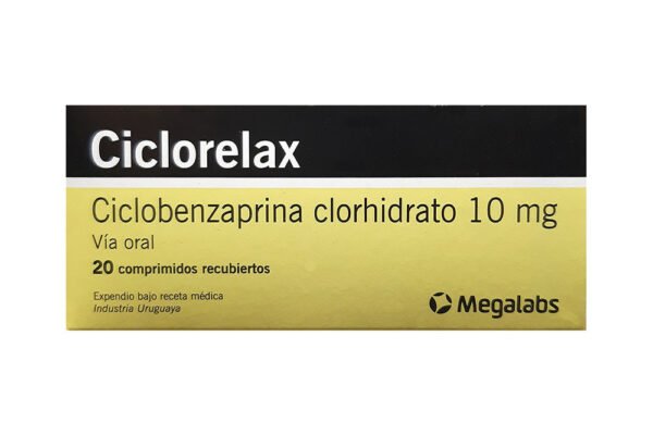 CICLOBENZAPRINA CLORHIDRATO 10MG COMPRIMIDO RECUBIERTO CICLORELAX