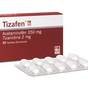 ACETAMINOFEN + TIZANIDINA 350MG+2MG TABLETAS TIZAFEN