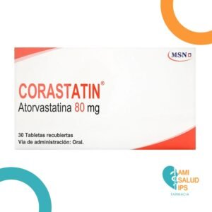 ATORVASTATINA 80MG TABLETA RECUBIERTA CORASTATIN