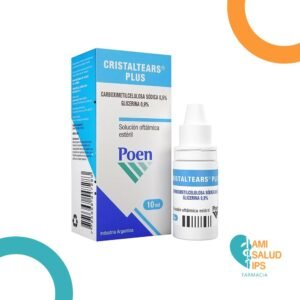 CARBOXIMETILCELULOSA SODICA 0.5% + GLICEROL 0.9% SOLUCION OFTALMICA FRASCO*10ML CRISTALTEARS PLUS