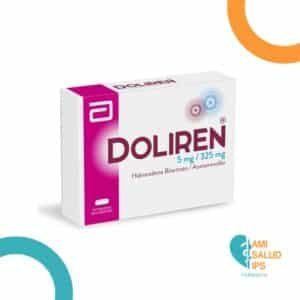 ACETAMINOFEN + HIDROCODONA 325MG+5MG TABLETAS DOLIREN