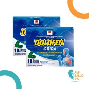 ACETAMINOFEN 500MG + FENILEFRINA 5MG + CLORFENIRAMINA 2MG CAPSULA LIQUIDA DOLOFEN GRIPA