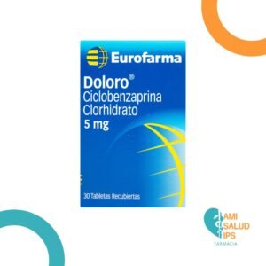 CICLOBENZAPRINA CLORHIDRATO 5MG TABLETA RECUBIERTA DOLORO