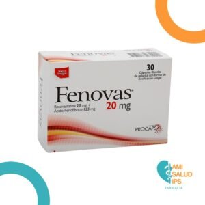 ACIDO FENOFIBRICO 135MG + ROSUVASTATINA 20MG CAPSULA BLANDA FENOVAS 20MG