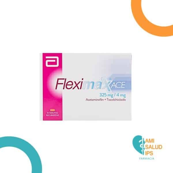 ACETAMINOFEN + TIOCOLCHICOSIDO 325MG/4MG TABLETA RECUBIERTA FLEXIMAX ACE