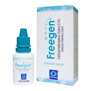 CARBOXIMETILCELULOSA SODICA 0.5% LUBRICANTE OCULAR, SOLUCION OFTALMICA FRASCO*15ML FREEGEN