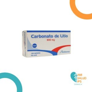 CARBONATO DE LITIO 300MG TABLETA ACTIFARMA