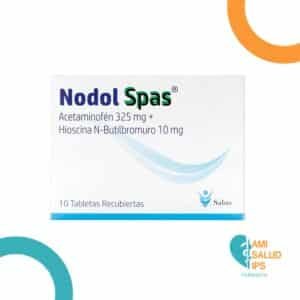 ACETAMINOFEN 325MG + HIOSCINA N-BUTILBROMURO 10MG TABLETA NODOL SPAS