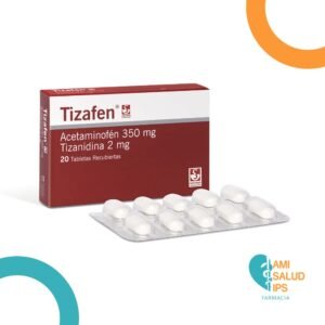 ACETAMINOFEN + TIZANIDINA 350MG+2MG TABLETAS TIZAFEN
