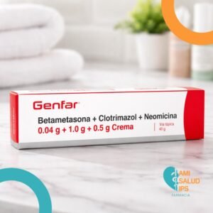 BETAMETASONA + CLOTRIMAZOL + NEOMICINA 0.04G+1.0G+0.5G CREMA TOPICA TUBO *40G GENFAR