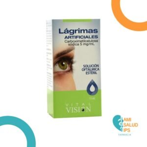 CARBOXIMETILCELULOSA SODICA 0.5% LAGRIMAS ARTIFICIALES, SOLUCION OFTALMICA FRASCO*15ML VITAL VISION