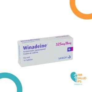 ACETAMINOFEN + CODEINA 325MG+8MG TABLETAS WINADEINE