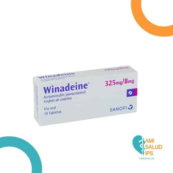 ACETAMINOFEN + CODEINA 325MG+8MG TABLETAS WINADEINE