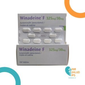 WINADEINE F ACETAMINOFEN 325 MG, CODEINA 30MG C*100 TABLETAS SANOFI