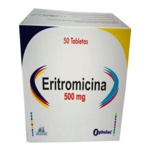 ERITROMICINA 500MG TABLETA ANGLOPHARMA