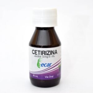 CETIRIZINA 5MG/5ML JARABE FRASCO*60ML ECAR