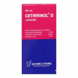 CETIRIZINA 5MG + FENILEFRINA CHI 10MG CETIRRINOL D JARABE FRASCO*60ML
