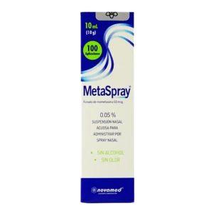FUROATO DE MOMETASONA 0.05% SUSPENSION EN SPRAY NASAL METASPRAY 10ML 100 APLICACIONES