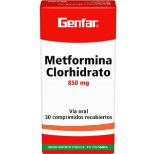 METFORMINA 850MG COMPRIMIDO RECUBIERTO GENFAR