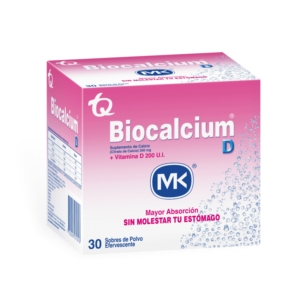 CITRATO DE CALCIO + VITAMINA D3 500MG+200UI POLVO EFERVECENTE BIOCALCIUM D SOBRE