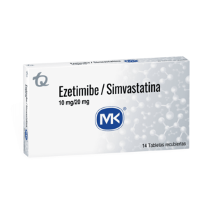 EZETIMIBE 10MG + SIMVASTATINA 20MG TABLETA RECUBIERTA MK