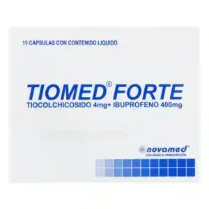 IBUPROFENO + TIOCOLCHICOSIDO (400 + 4) MG CAP'SULA CON CONTENIDO LIQUIDO TIOMED FORTE