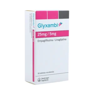 EMPAGLIFLOZINA 25MG + LINAGLIPTINA 5MG TABLETA RECUBIERTA GLYXAMBI