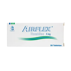 TIZANIDINA 4MG TABLETA AIRFLEX 4MG