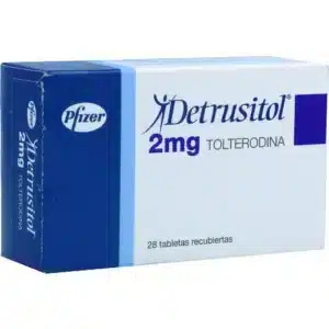 TOLTERODINA TARTRATO 2MG TABLETAS RECUBIERTAS DETRUSITOL