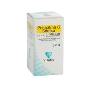 PENICILINA G SODICA 1.000.000 UI VIAL POLVO PARA RECONSTITUIR A SOLUCION INYECTABLE IV/IM VITALIS