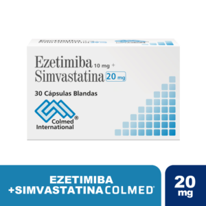 EZETIMIBE 10MG + SIMVASTATINA 20MG CAPSULAS BLANDAS COLMED