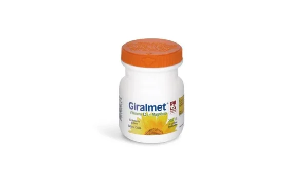 VITAMINA D + MAGNESIO MASTICABLE SABOR A CHICLE 2000UI TABLETAS MASTICABLES GIRALMET SIEGFRIED