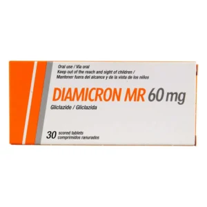 GLICAZIDE 60 MG COMPROMIDOS RANURADOS DIAMICRON MR 60MG