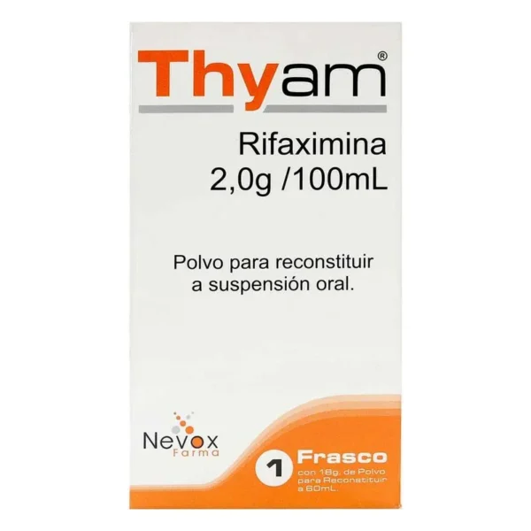 RIFAXIMINA 2.0G/100ML POLVO PARA RECONSTITUIR A SUSPENSION ORAL FRASCO*60ML THYAM