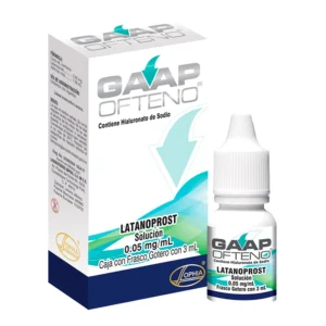 LATANOPROST 0.005% SOLUCION OFTALMICA FRASCO*3ML GAAP OFTENO