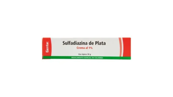 SULFADIAZINA DE PLATA CREMA AL 1% USO TOPICO TUBO*30G GENFAR
