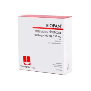 DIMETICONA + MAGALDRATO 1G+8G/100ML SOLUCION ORAL SOBRE RIOPAN TAKEDA
