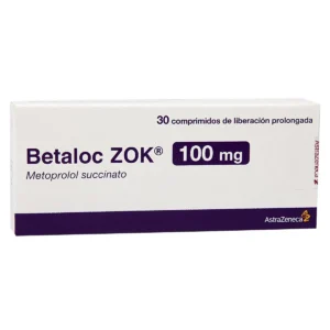 METOPROLOL SUCCINATO 100MG TABLETA DE LIBERACION PROLONGADA BETALOC ZOK