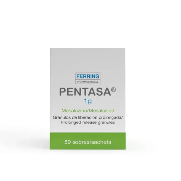 MESALAZINA 1G GRANULOS DE LIBERACION PROLONGADA SOBRE PENTASA