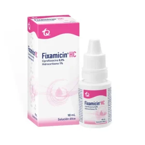 CIPROFLOXACINA 0.3% + HIDROCORTISONA 1% SOLUCION OTICA FRASCO*10ML FIXAMICIN HC