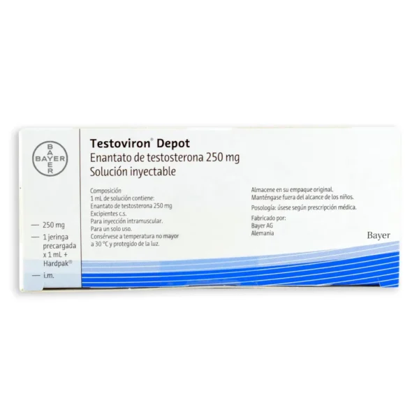 ENANTATO DE TESTOSTERONA 250MG SOLUCION INYECTABLE TESTOVIRON DEPOT